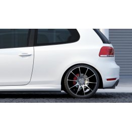 Накладки сплиттеры на задний бампер боковые на Volkswagen Golf VI GTI 35TH